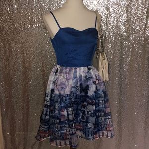 Baby doll blue dress